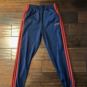 Adidas Navy & Orange Youth Activewear Joggers YL (14/16) Used